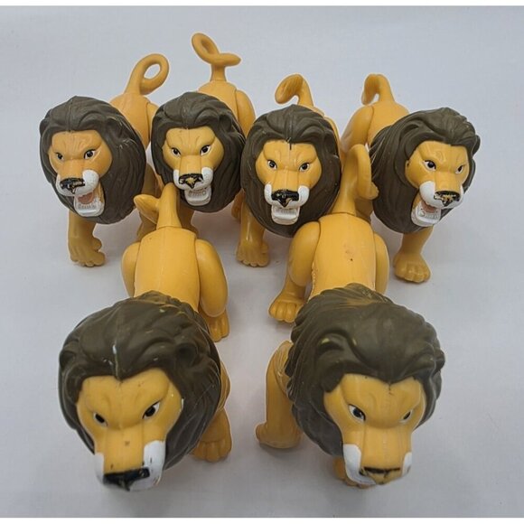 McDonald's Happy Meal Toy Lion Figures 1998 Poseable Disney Lot of 6 Vintage - Picture 6 of 9